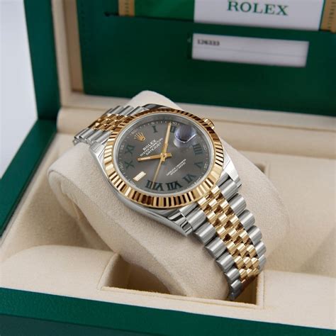 rolex datejust ii two-tone rose & white wimbledon dial|Rolex Datejust 2 price.